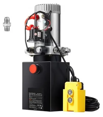 Obrázok produktu pre Hydraulické čerpadlo - 12 V hydraulický agregát 1600 W - jednočinné ručné čerpadlo, hydraulický agregát - hydraulický agregát s 2 galónovou nádržou - ideálny pre výťahy, vysokozdvižné vozíky a pod.