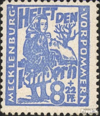 Produktbild von Briefmarken Sowjetische Zone (All.Bes.) 1945 Mi 27 postfrisch Kinderhilfe