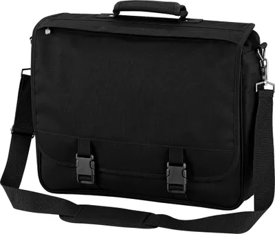 Produktbild von Quadra QD65 | Portfolio Briefcase / Umhängetasche - Farbe: Black - Größe: 41 x 34 x 10 cm