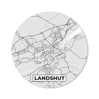 Produktbild von MuchoWow® Mauspad Mousepad Karte - Deutschland - Landshut - Karte - Stadtplan 50x50 cm - Mousepads - Maus Mat - Pad - Mausunterlage - Vinyl