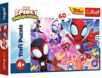 Produktbild von TREFL Puzzle Spidery: Heroisches Abenteuer 60 Spiele