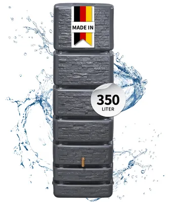 Productafbeelding van 4rain SLIM STONE DECOR wandtank 350 L graphite grey, AI-gegenereerde afbeelding
