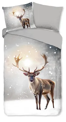 Immagine prodotto di Biancheria da letto "Jeppe" - Grigia - (140x220 cm) - 100% poliestere