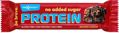 BATON PROTEINOWY BROWNIE W CZEKOLADZIE MLECZNEJ BEZ DODATKU CUKRÓW BEZGLUTENOWY 40 g - MAXSPORT