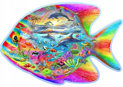 Produktbild von Wooden.City Magische Fisch Holzpuzzle 250 Teile