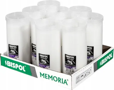 Zdjęcie produktu dla Wkłady do zniczy parafinowe BISPOL P600 100H 10szt.