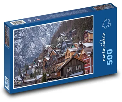 Produktbild von Puzzle 500 Dorf in den Bergen - martinpuzzle