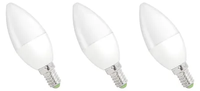 Produktbild von Spectrum E14 LED Kerzenlampe 1W 90lm 3000K Warmweiß 230V 3 Stück