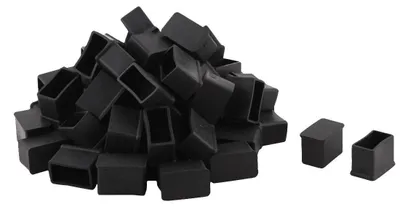 Möbelbein-Schutzkappen 15x30 mm, 60 St., Schwarz