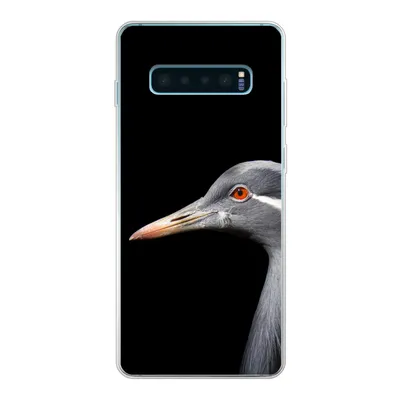 Produktbild von MuchoWow® Handyhülle Schutzhülle Hülle für Samsung Galaxy S10 Lite Kraniche auf schwarzem Hintergrund Silikon Softcase Handy Hülle