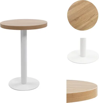 Produktbild von vidaXL Bistrotisch Hellbraun 60 cm MDF - Esstische