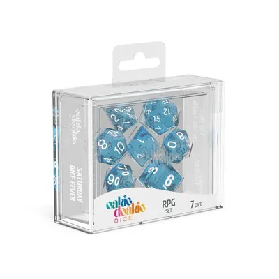 Zdjęcie produktu dla Zestaw kości RPG Oakie Doakie Speckled - jasnoniebieskie (7)