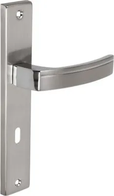 Produktbild von KUCHINOX PARVA Schlüsseltürgriff, 72 mm, auf Langschild, Chrom/Nickel satiniert