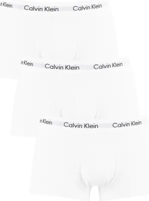 Produktbild von Calvin Klein Herren 3er Pack Low Rise Trunks, Weiß XL
