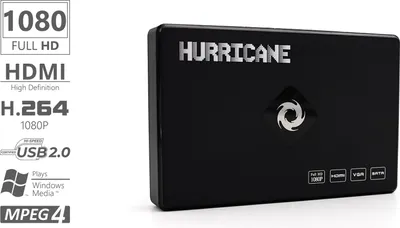 Produktbild von Hurricane Gehäuse ohhe Festplatte HDD Full HD (1920*1080) HDMI Media Player Multi-Language