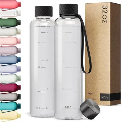 Produktbild von Sportflasche 1 Liter Lakrimation frei und Carbon Resistant für das Trinken auf der Straße