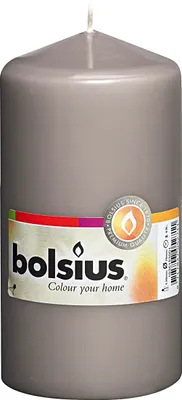 Produktbild von BOLSIUS Stumpenkerze 13x6,8cm grau