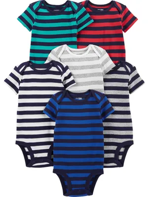 Zdjęcie produktu dla Body dziecięce Carter's Baby-Jungen, krótki rękaw, kolor: szary/granatowy