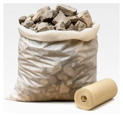 Produktbild von 10 Bauschuttbeutel, 40 x 70 cm, robuste Säcke für Bauabfälle, Kalkriss, Sägemehl – 10 Stück