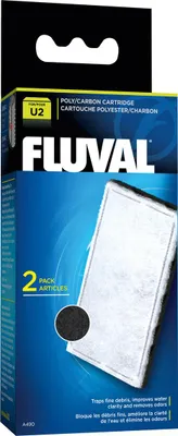 Image de Cartouche filtrante Fluval A490 - Polyester & charbon actif pour filtre intérieur Fluval, contre la saleté, la décoloration et les odeurs