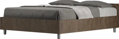 Produktbild von ITYHOME - Bett ohne Lattenrost 140x200 Nussbaum Nuamo