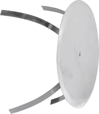 Obrázek produktu pro FIREFIX 2029 Kryt komínového otvoru I Kryt komína pro komínové přípojky I Univerzálně použitelný pro přípojky do ø 180 mm I Krycí klapka na potrubí s přídržnými držáky