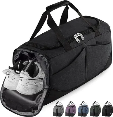 Immagine prodotto di Borsa sportiva da uomo, borsa da viaggio con scomparto per scarpe, borsa sportiva, bagaglio a mano multifunzionale