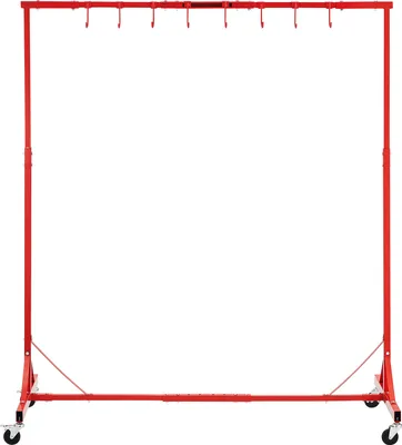 Produktbild von SucceBuy-Malständer, 1,5 – 2,1 m verstellbar, 30 kg Tragkraft, 8 Haken, mit Rädern für die Garage