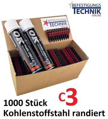 Produktbild von Stahl-und Betonnägel C3 3,0x25mm für Gas Betonnagler Spit Pulsa 700P Pulsa 700E KT
