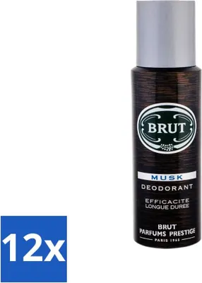 Immagine prodotto di Brut - Deodorante - Spray - Muschio - Profumo classico da uomo - 200 ml - Confezione risparmio - 12 pezzi