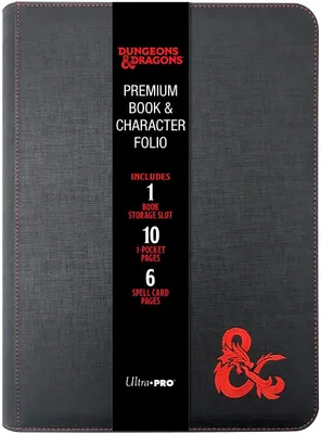 Produktbild von Ultra Pro Dungeons And Dragons Premium Sammelkartenmappe Schwarz  Schwarz One Size