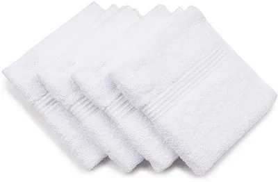 Produktbild von Baumwoll-Tuch-Set mit 4 weichen, atmungsaktiven und feuchteabspaltenden Beuteln für den täglichen Gebrauch