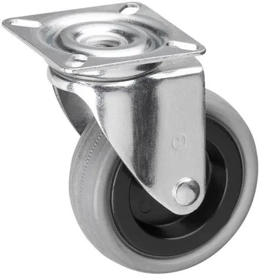 Obrázek produktu pro Kolečko pro vozík na mop, Ø 75 mm, 60 × 60 mm, měkké, guma, nosnost 60 kg