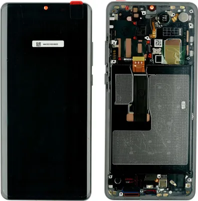 Produktbild von Display mit Rahmen für Huawei P30 Pro (VOG-L29) Displayglas Touchscreen Bildschirm, schwarz