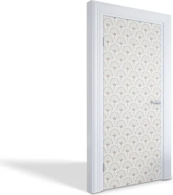 Produktbild von Wandtattoos Türen Selbstklebende Wandsticker Türtapeten - Geometrisches Blumenmuster - 95 x 205 cm