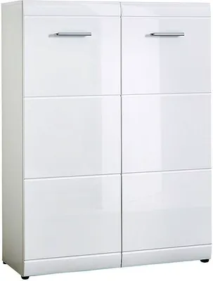 Produktbild von Schuhschrank DANARO-01, 89x120x37cm, Hochglanz weiß
