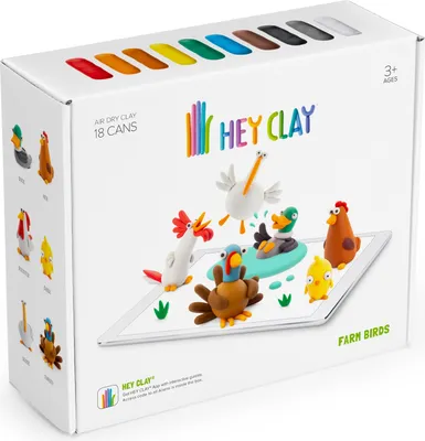 Zdjęcie produktu dla Hey Clay Masa Plastyczna - Ptaki Z Farmy 0378