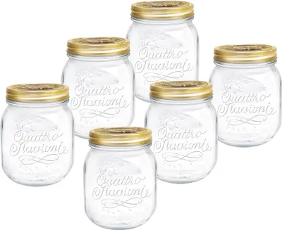Produktbild von Quattro Stagioni Einmachglas 700ml - 6 Stück