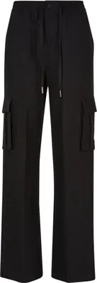 Obrázek produktu pro Dámské kalhoty Urban Classics Ladies Vicose Straight Leg Cargo Pants black - XS