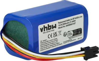 Produktbild von vhbw Akku kompatibel mit Midea I5, I5 Extra, I5 Young, I9 EYE Saugroboter (2600 mAh, 14,4 V, Li-Ion)