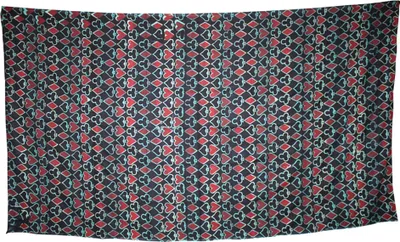 Produktbild von Tagesdecke - Kartenmuster - türkis - indische Überwurf Decke - 290x160cm