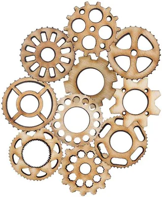 Immagine prodotto di Ornamento in legno TRYBIK mix Decor - 10 pezzi