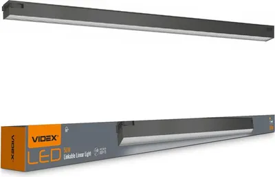 Image de Lampe linéaire LED VIDEX 50W 1,2M 5000K 5000lm noire