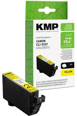 Obrázok produktu pre KMP 1513,4009 KMP  gelb Druckerpatrone kompatibel zu Canon CLI-526 Y