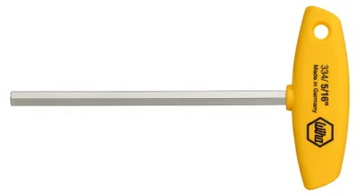 Produktbild von WIHA Wiha Stiftschlüssel mit Quergriff Sechskant, Zoll-Ausführung glanzvernickelt (02805) 9/64 x 150 mm