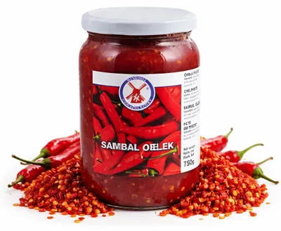 Produktbild von Sambal Oelek SCHARF Chili Paste ab 750g - 2 Gläser