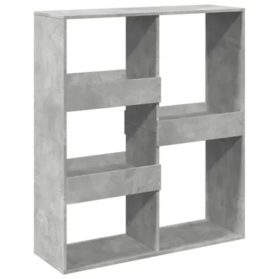 Image de vidaXL Bibliothèque/séparation de pièce gris béton 100x33x115 cm