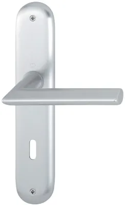 Produktbild von Langschildgarnitur Stock.1140/273P Alu.F1 OB 72mm DIN L/R HOPPE