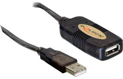 Zdjęcie produktu dla DeLOCK Cable USB 2.0, 5m, 5 m, Męska/Żeńska, Czarny