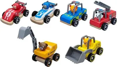 Immagine prodotto di Set di veicoli Hape Wild Riders (12 pezzi)